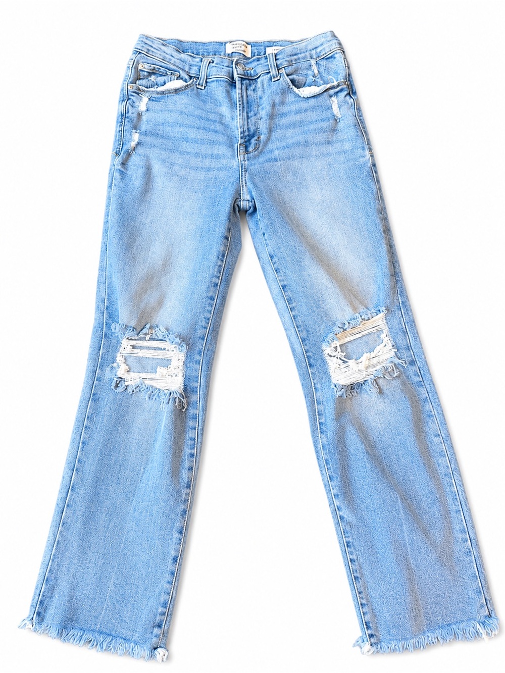 Kensie Vintage Luxe Distressed Slim Jeans